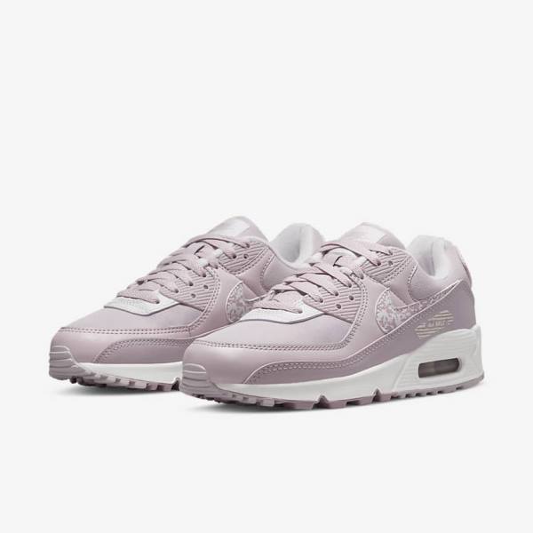 Purple / White Nike Air Max 90 Women's Sneakers | NK289WEQ