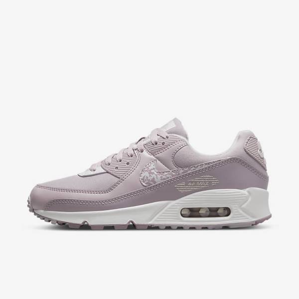 Purple / White Nike Air Max 90 Women\'s Sneakers | NK289WEQ