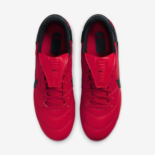 Red / Black Nike The Premier 3 FG Firm-Grounds Men's Football Shoes | NK783RWI