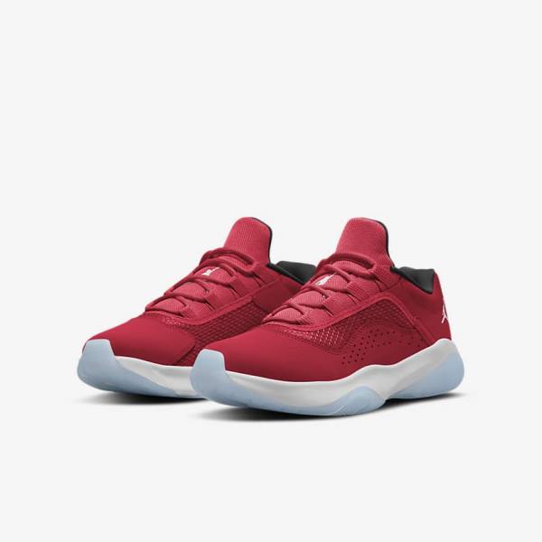 Red / Black / White Nike Air Jordan 11 CMFT Low Older Kids' Sneakers | NK364HFN