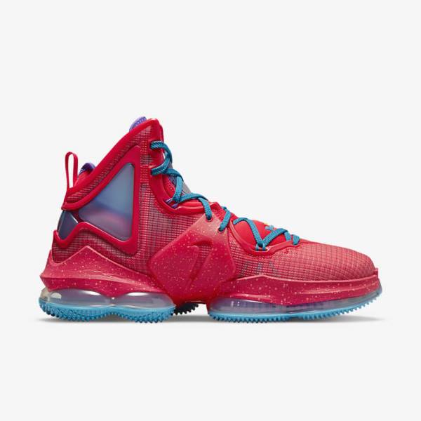 Red / Blue / Purple / Red Nike LeBron 19 Women's Basketball Shoes | NK546LGS