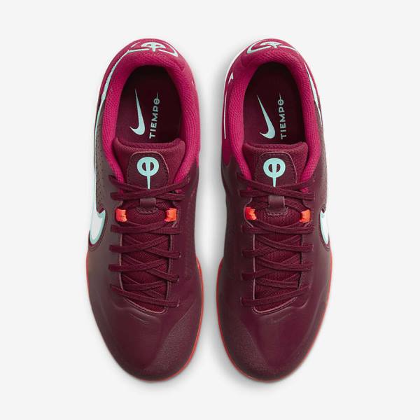 Red / Light Red / White Nike React Tiempo Legend 9 Pro IC Indoor-Court Women's Football Shoes | NK609STP