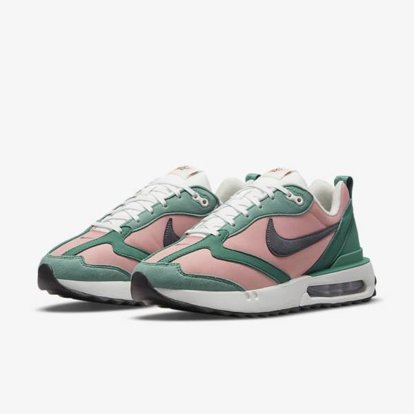 Red Pink / White / Grey Nike Air Max Dawn Women's Sneakers | NK357XNU