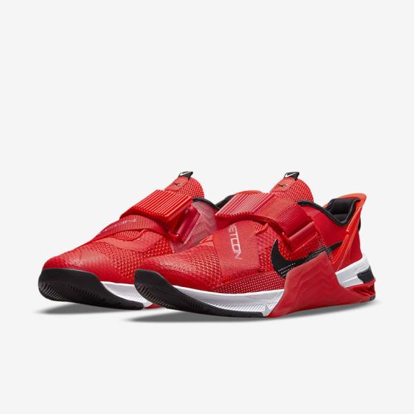 Red / White / Black Nike Metcon 7 FlyEase Men's Training Shoes | NK078HBN