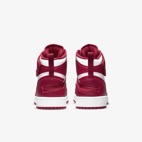 Red / White Nike Air Jordan 1 Hi FlyEase Older Kids' Sneakers | NK609CIX