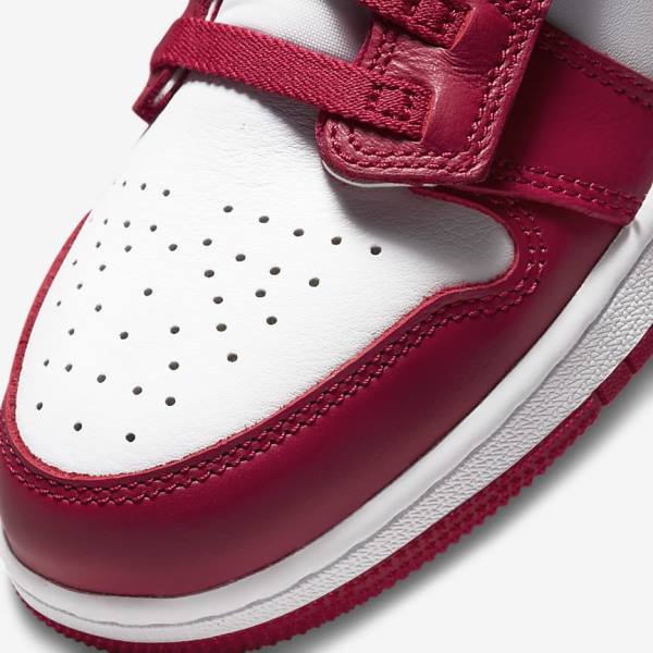 Red / White Nike Air Jordan 1 Hi FlyEase Older Kids' Sneakers | NK609CIX