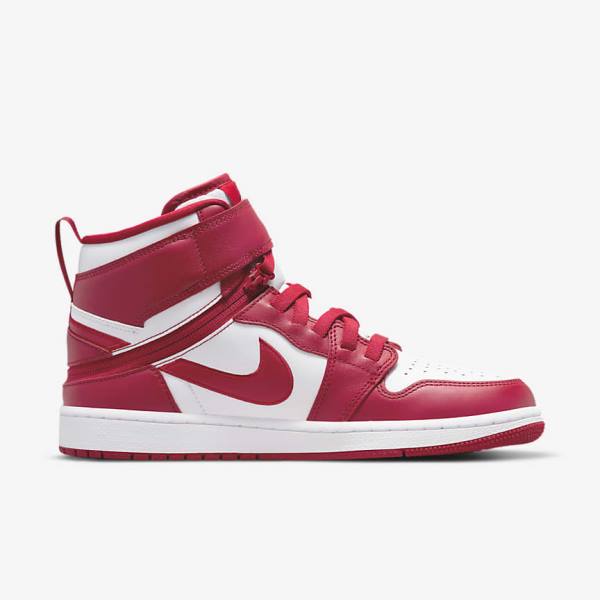 Red / White Nike Air Jordan 1 Hi FlyEase Men's Jordan Shoes | NK806AFO