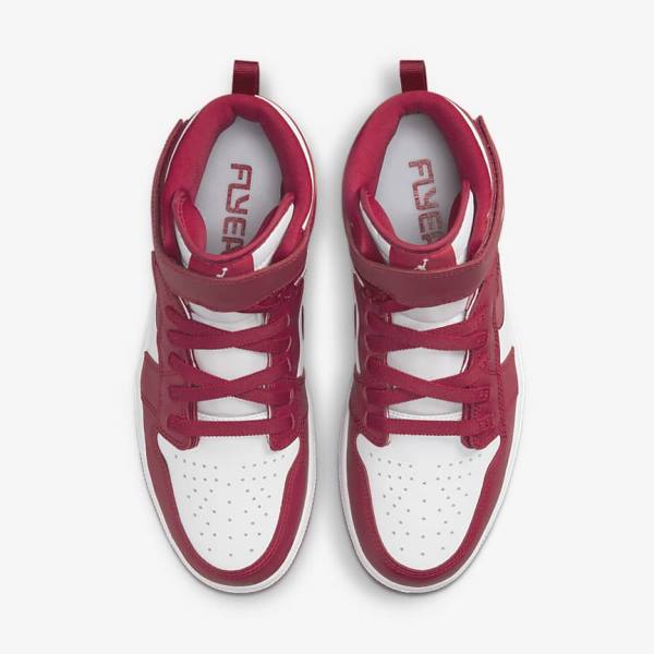 Red / White Nike Air Jordan 1 Hi FlyEase Men's Jordan Shoes | NK806AFO