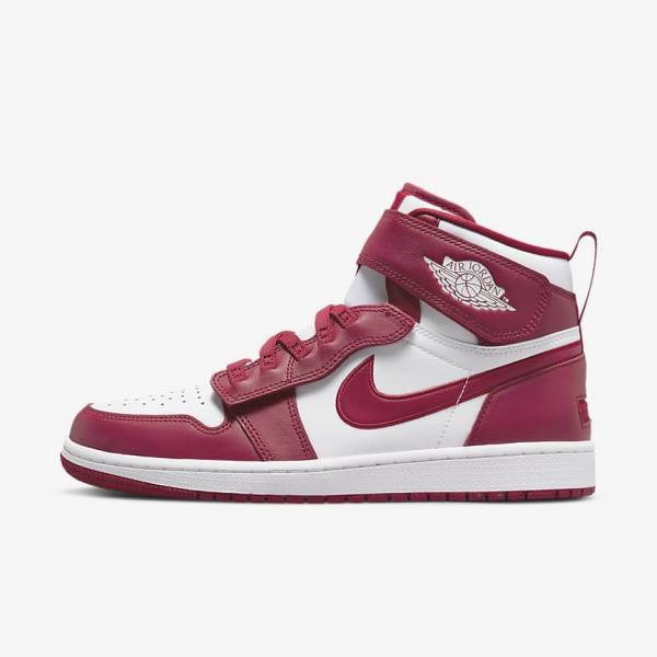 Red / White Nike Air Jordan 1 Hi FlyEase Men\'s Jordan Shoes | NK806AFO