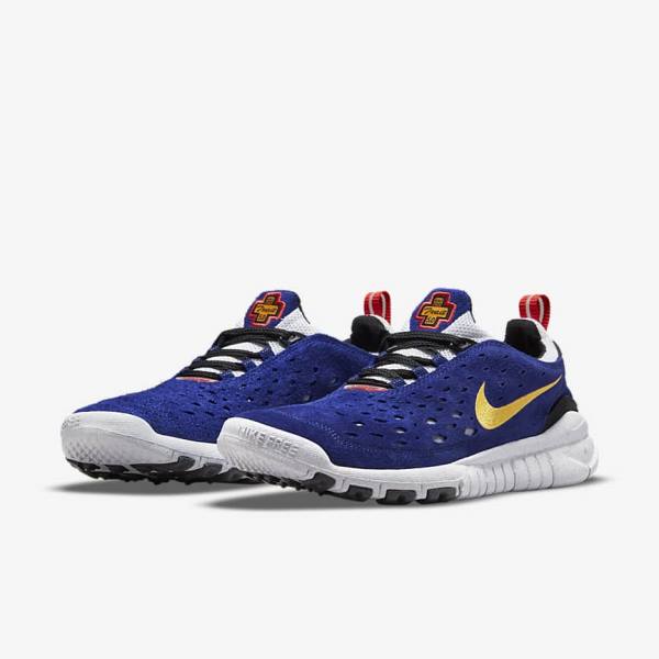 Red / White Nike Free Run Trail Men's Sneakers | NK261VJE