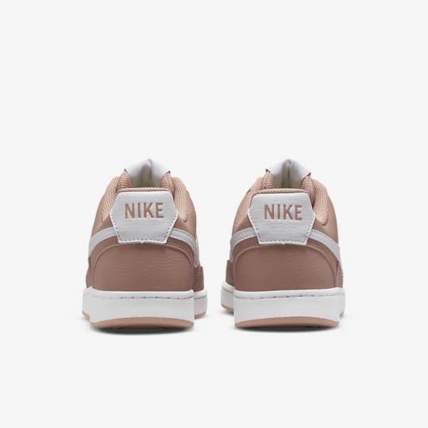 Rose / Black / White Nike Court Vision Low Next Nature Women's Sneakers | NK716ETD