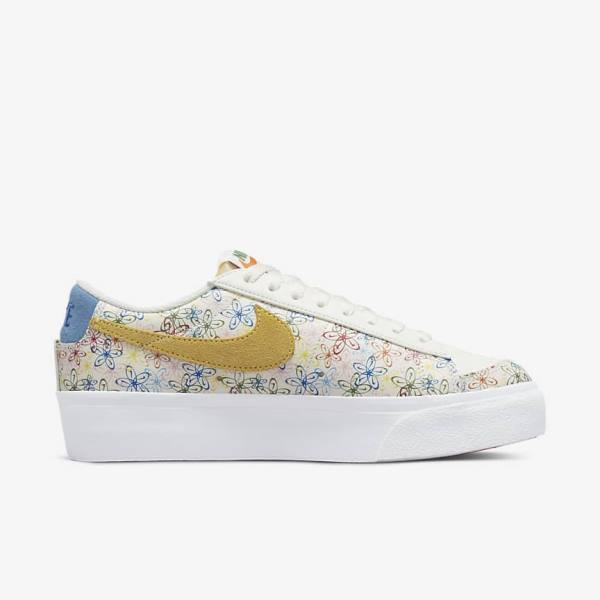 Royal / Blue Nike Blazer Low Platform Women's Sneakers | NK073DQK