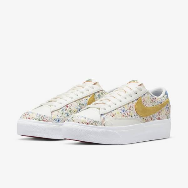 Royal / Blue Nike Blazer Low Platform Women's Sneakers | NK073DQK