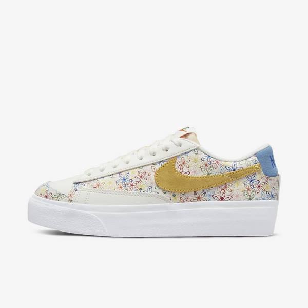 Royal / Blue Nike Blazer Low Platform Women\'s Sneakers | NK073DQK