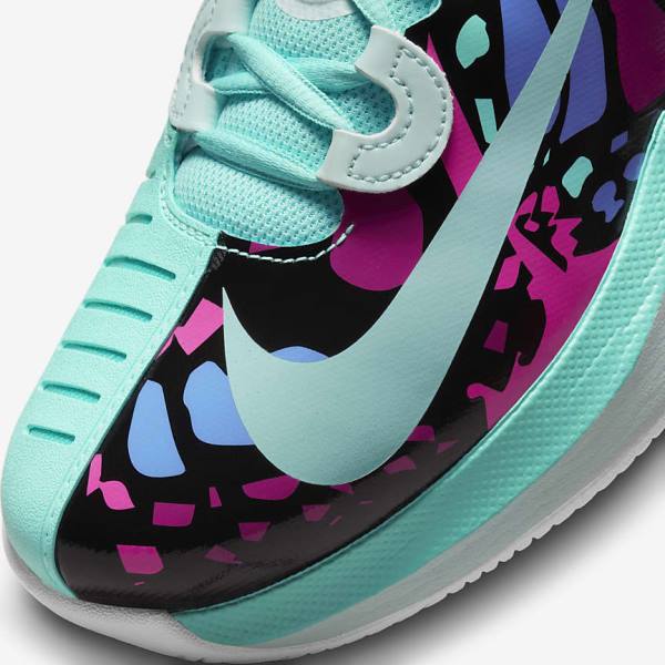 Turquoise / Black / Fuchsia / Turquoise Nike NikeCourt Air Zoom GP Turbo Naomi Osaka Women's Tennis Shoes | NK205XUN