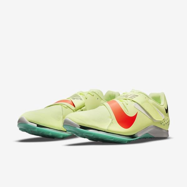 Turquoise / Orange Nike Air Zoom LJ Elite Athletics Jumping Spikes Women's Running Shoes | NK031ORH