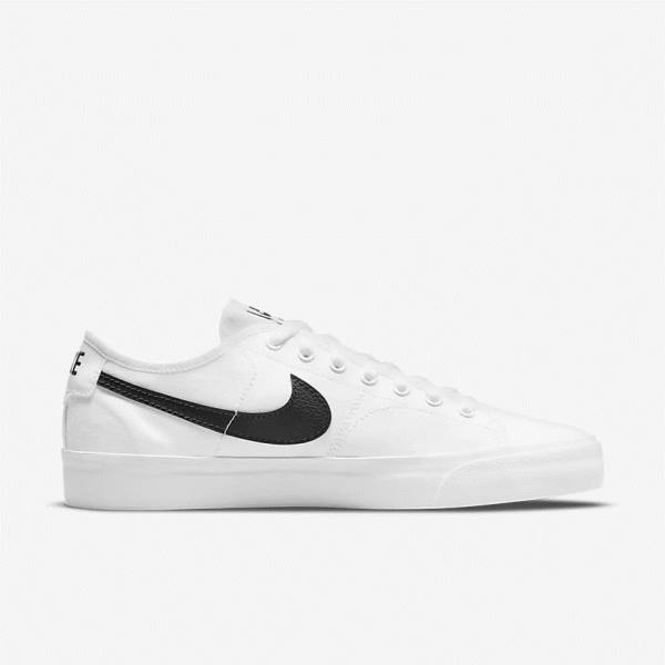 White / Black / Black Nike SB BLZR Court Men's Skate Shoes | NK321JSK