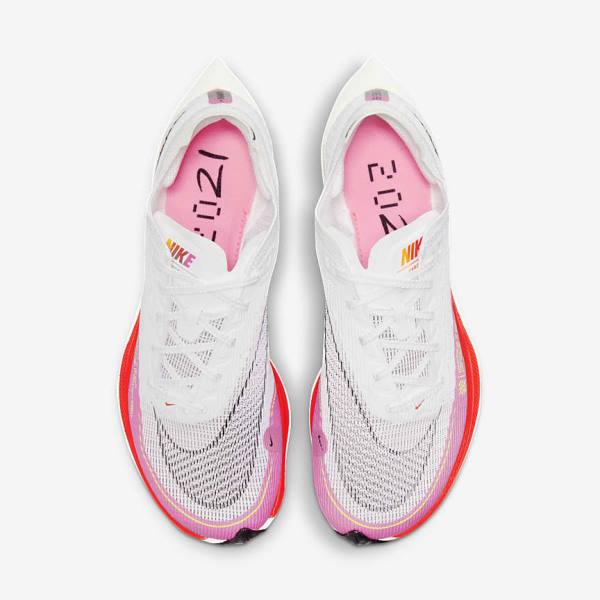 White / Black / Black Nike ZoomX Vaporfly Next% 2 Road Racing Women's Running Shoes | NK198PEF