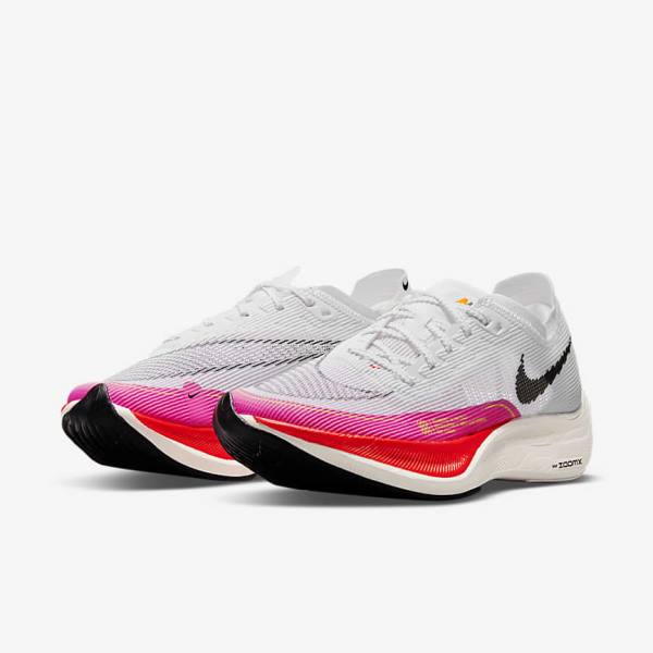 White / Black / Black Nike ZoomX Vaporfly Next% 2 Road Racing Women's Running Shoes | NK198PEF