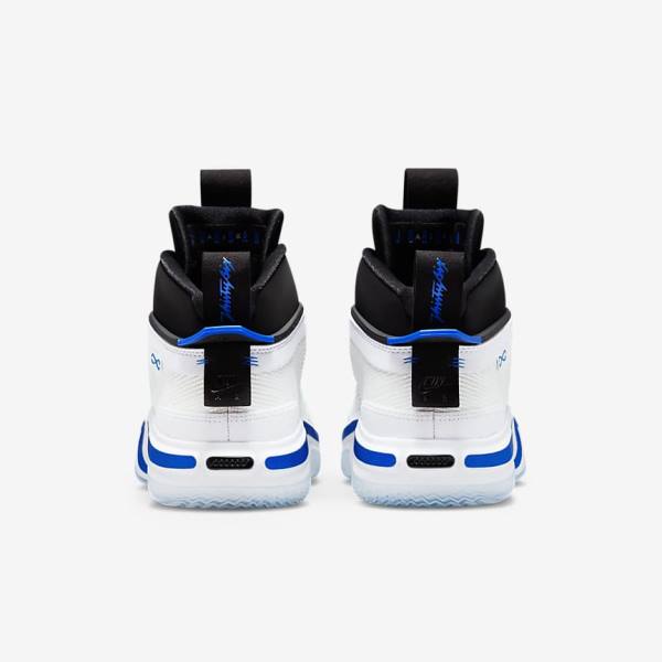 White / Black / Blue Nike Air Jordan XXXVI Men's Jordan Shoes | NK879HYQ