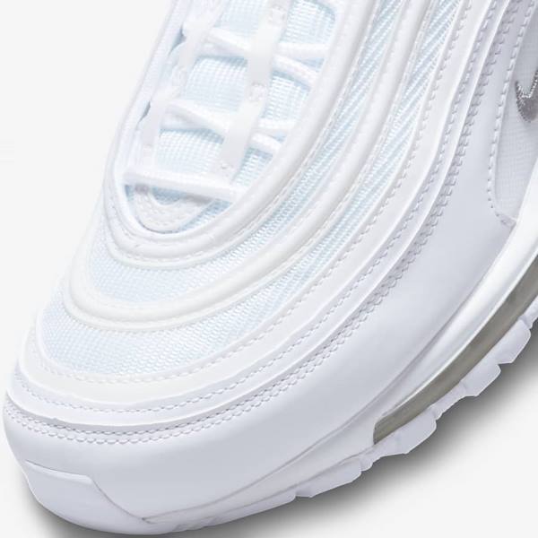 White / Black / Grey Nike Air Max 97 Men's Sneakers | NK054TFN