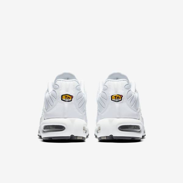 White / Black / Grey / White Nike Air Max Plus Men's Sneakers | NK082YOH