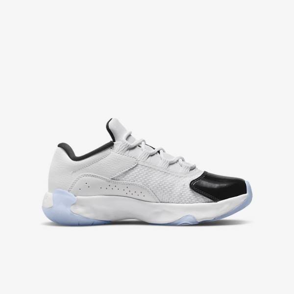 White / Black Nike Air Jordan 11 CMFT Low Older Kids' Sneakers | NK184ODA