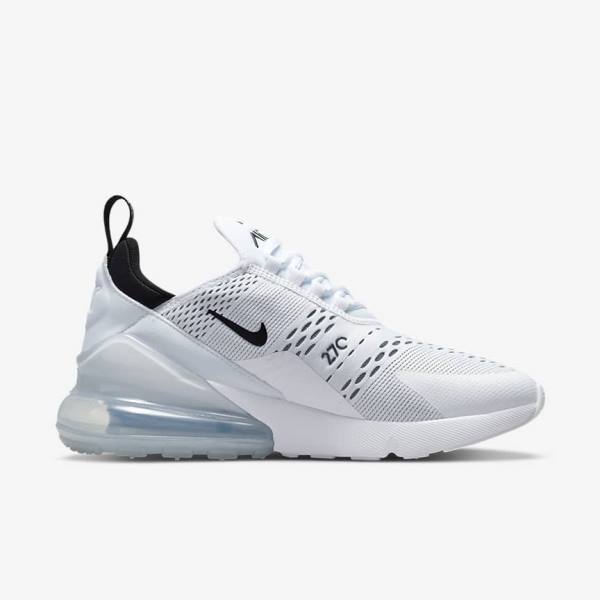 White / Black Nike Air Max 270 Women's Sneakers | NK960IKG