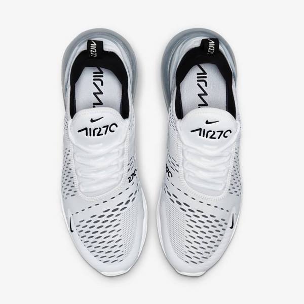 White / Black Nike Air Max 270 Women's Sneakers | NK960IKG