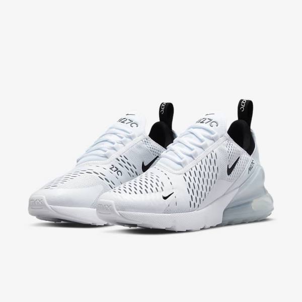 White / Black Nike Air Max 270 Women's Sneakers | NK960IKG