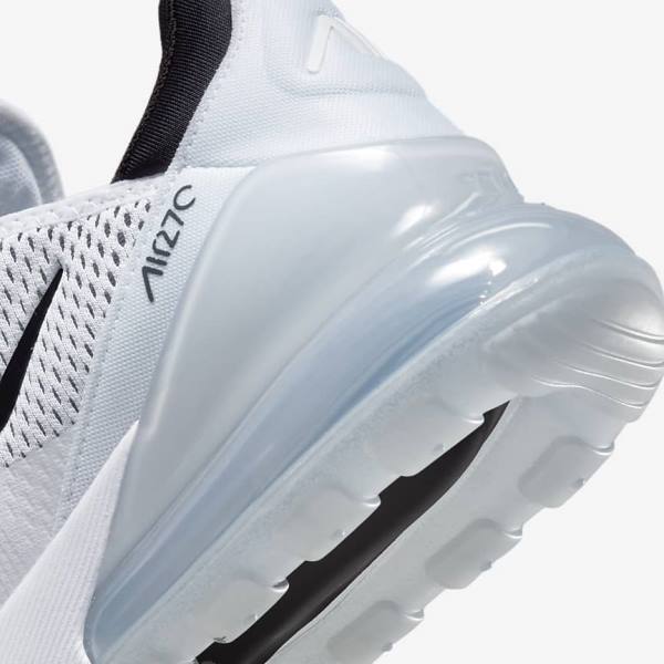 White / Black Nike Air Max 270 Women's Sneakers | NK960IKG