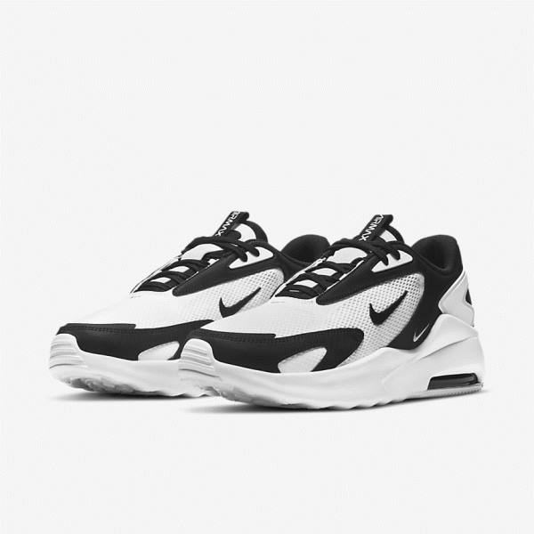 White / Black Nike Air Max Bolt Men's Sneakers | NK629HBP