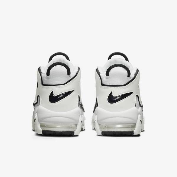 White / Black Nike Air More Uptempo Women's Sneakers | NK539WXB