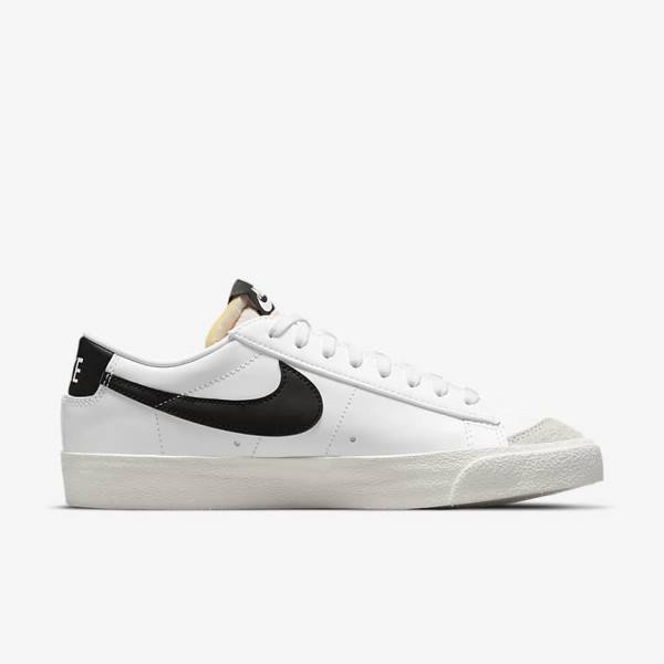 White / Black Nike Blazer Low 77 Women's Sneakers | NK051EWK