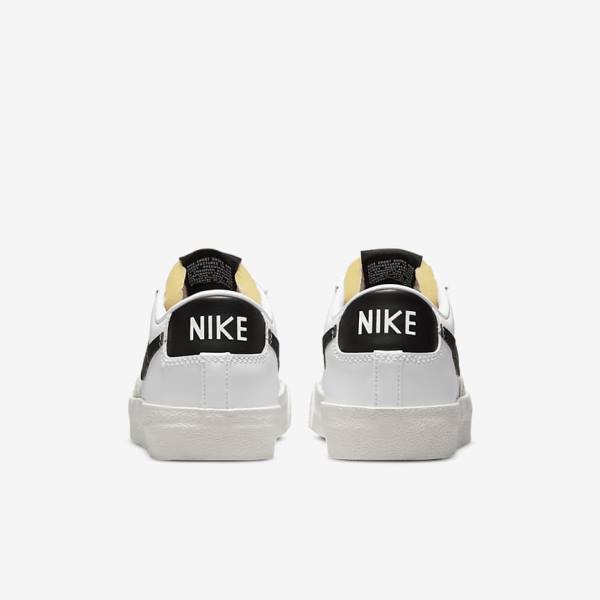 White / Black Nike Blazer Low 77 Women's Sneakers | NK051EWK