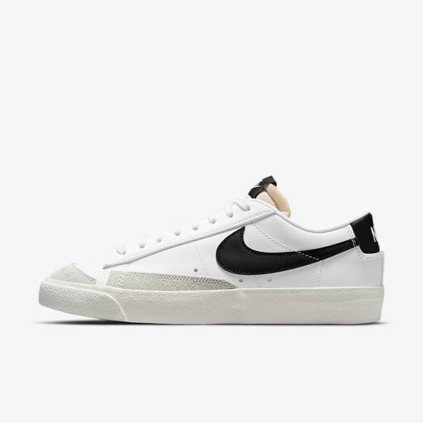 White / Black Nike Blazer Low 77 Women\'s Sneakers | NK051EWK