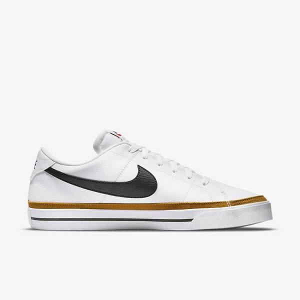 White / Black Nike Court Legacy Men's Sneakers | NK216QXB