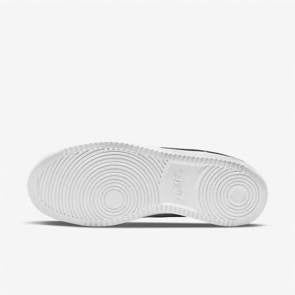 White / Black Nike Court Vision Low Next Nature Men's Sneakers | NK712QWT