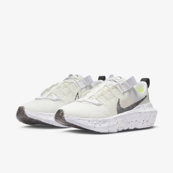 White / Black Nike Crater Impact Women's Sneakers | NK692SWJ