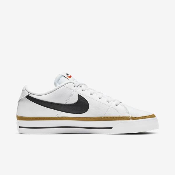 White / Black Nike NikeCourt Legacy Women's Sneakers | NK698AEN