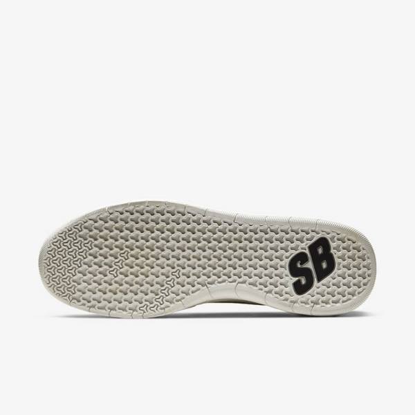 White / Black Nike SB Nyjah Free 2 Men's Skate Shoes | NK906IQJ