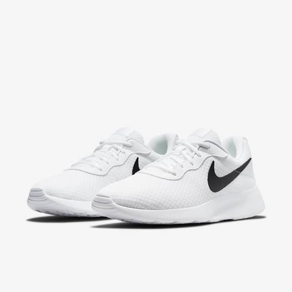 White / Black Nike Tanjun Men's Sneakers | NK271HZX