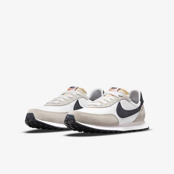 White / Black Nike Waffle Trainer 2 Older Kids' Sneakers | NK439SWO