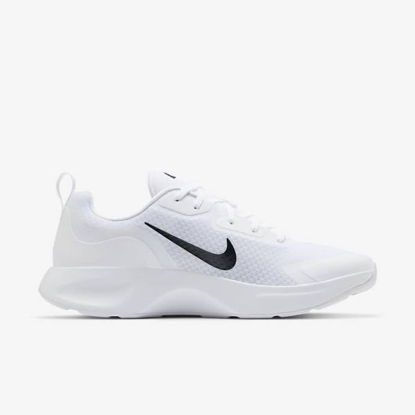 White / Black Nike Wearallday Men's Sneakers | NK623IVG