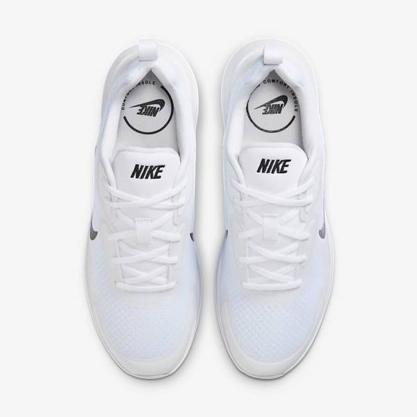 White / Black Nike Wearallday Men's Sneakers | NK623IVG