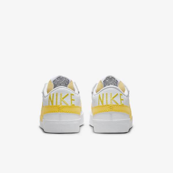 White / Black / Orange Nike Blazer Low Jumbo Men's Sneakers | NK153GOJ