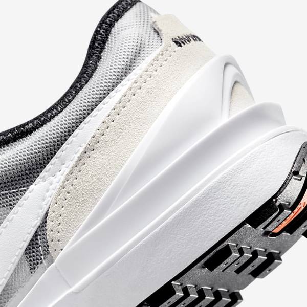 White / Black / Orange Nike Waffle One Older Kids' Sneakers | NK745YRS