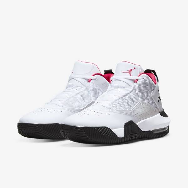 White / Black / Pink Nike Jordan Stay Loyal Men's Sneakers | NK091GKX