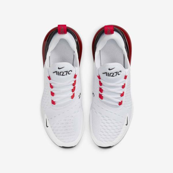 White / Black / Red / Grey Nike Air Max 270 Older Kids' Sneakers | NK394CZU