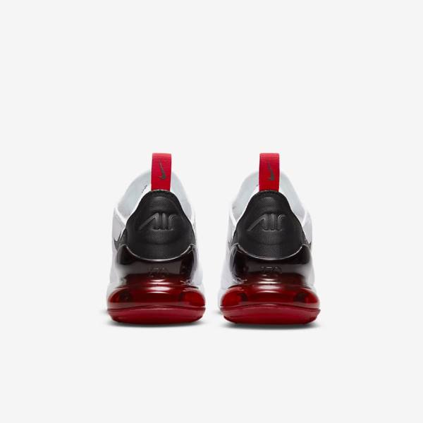 White / Black / Red / Grey Nike Air Max 270 Older Kids' Sneakers | NK394CZU